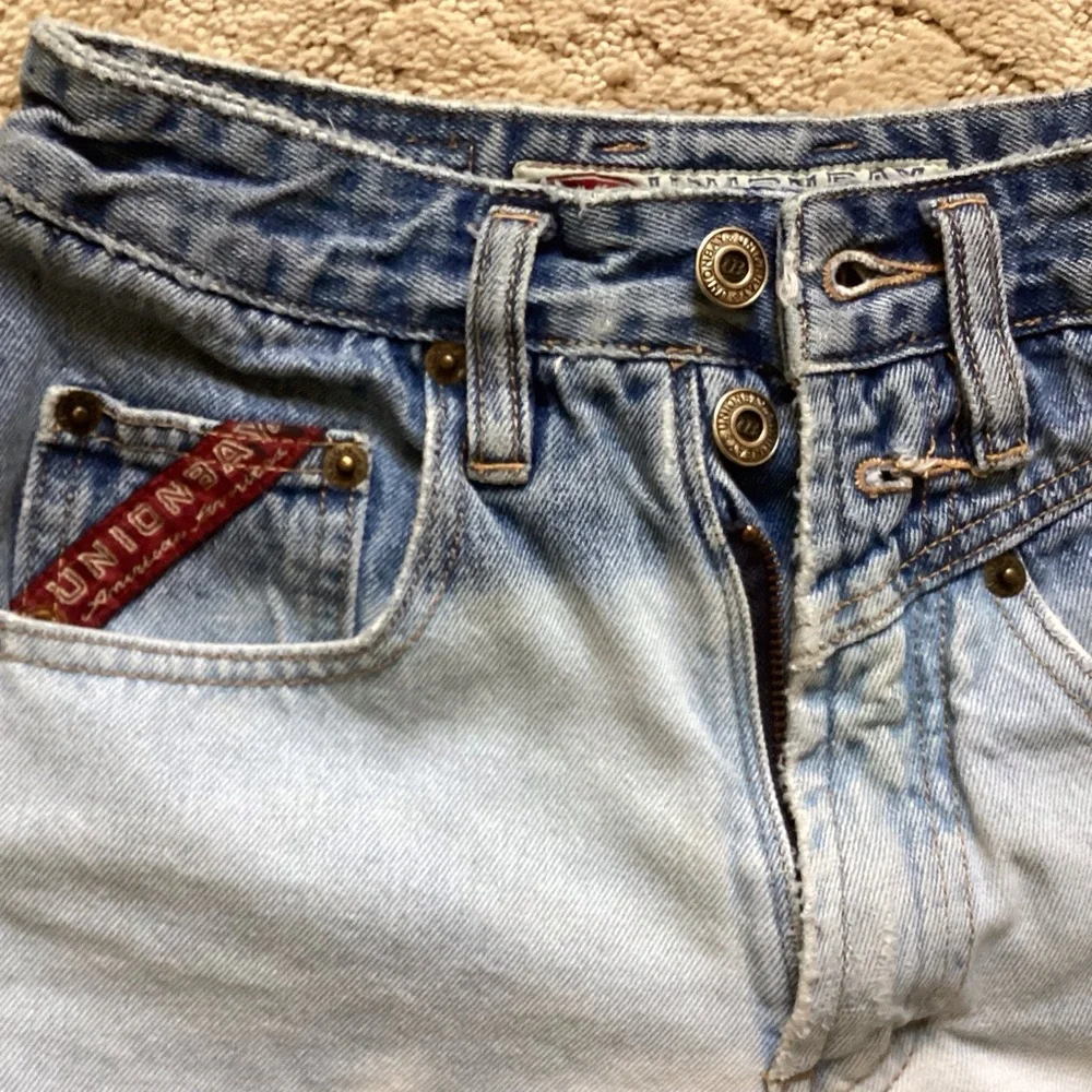 VINTAGE UNION BAY OMBRÉ’ LADIES SHORTS RETRO 90’s HIPPIE LOVE ☮️ JR. SIZE 3
